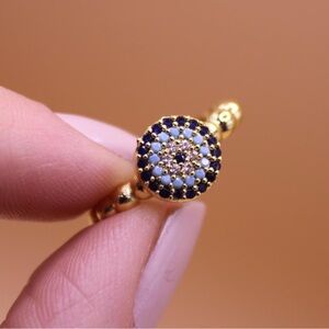 Gold Plated Evil Eye Ring